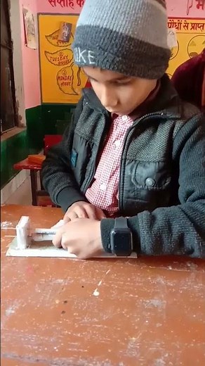 Flag machine.Scientist boy....