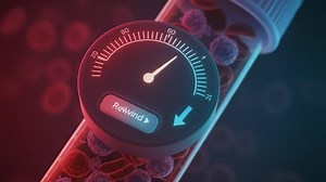 Exploring the Concept of Time with a Gauge in a Test Tube: A Fascinating Visualization of Blood Components and Scientific Measurement | Premium Stock Video Footage