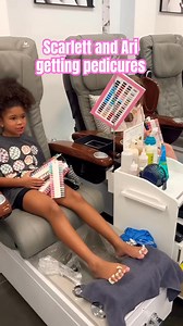 Scarlett and Ari are getting their pedicures! 🤩 #pedicure #beauty #kids | ScarlettandTiania