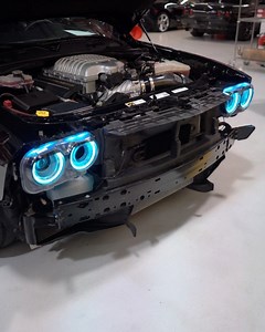 This beastly hellcat got some headlight upgrades! Would you get these color changing lights for your car? AMSOIL INC. Speed Society Diode Dynamics | Forza Tuned