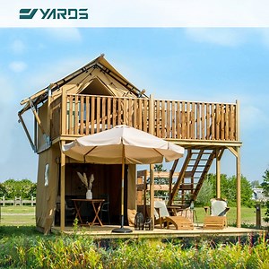 [Hot Item] Resorts Investment Best Choice Safari Tent Wood Glamping Tents