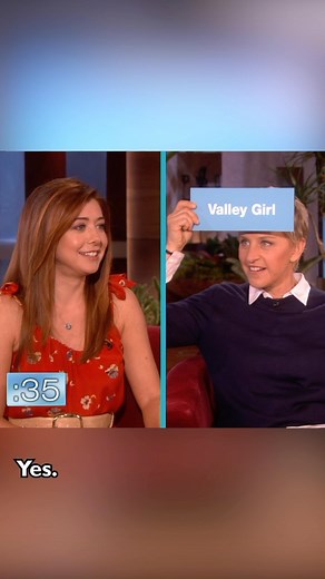 @alysonhannigan doesn’t do accents, but that didn’t stop her from playing this game! | Ellen DeGeneres