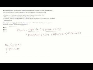 Total Probability - CFA Level1 practice question