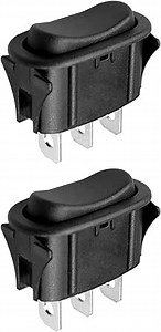 Range Hood Rocker Switch Kit Fit for Broan QS130AA QS130BC QS130BL Nutone WS130SS WS130BL WS130WW WS130AA Replace SR561117, Black