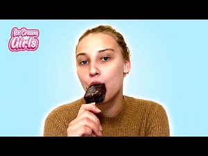 Russian Girl Nina eating licking and sucking AGGRESSIVE ASMR Popsicle | Ice Cream Girls 🍦