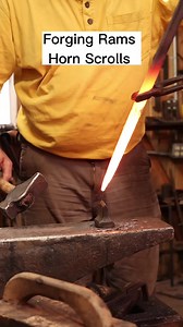 1.2M views · 12K reactions | Forging rams horn scrolls for hooks... #reels #blacksmith #blacksmithing #hook #scroll #asmr | Black Bear Forge | Facebook
