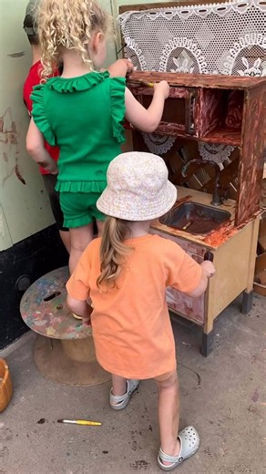 Yesterday we shared a post about following the child and allowing them to be pilots in their own play, did you see it? Today we want to ask if you’d allow this in your setting? Is this something you’d let children do? Thoughts on this creativity? At The Curiosity Approach we encourage educators to move away from product art, instead of children painting to create something to take home at the end of the day! We allow children to paint | The Curiosity Approach