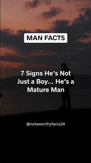 7 Signs He’s a Mature Man ❤️ | Relationship Psychology Facts #shorts