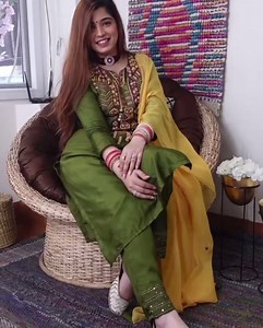 Beautiful natural green hand-embellished stitched 3piece 💚 preorder based only, inbox for queries ✔️50% advance required ✖️No cancellation ▪️30-45days required for delivery, may extend due to current world situation. | Garnet