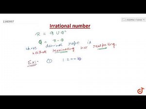 Irrational Number with examples