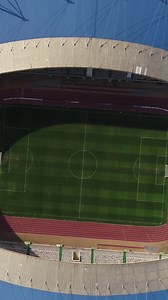 Vertical Video Soccer Stadium of Leiria in Portugal Aerial View