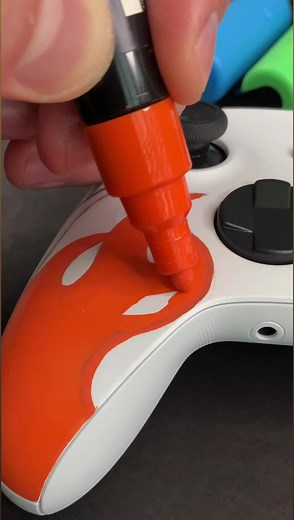 Custom Xbox controller 🎨🎮 #custom #xbox #painting #art #posca #poscamarkers #poscaart #artreels #reels #artvideo | Hunter Fekete