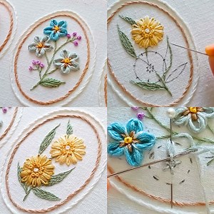 32K views · 373 reactions | 2 Amazing Flowers Hand Embroidery Tutorial #foryou #stitching #video #flowers | Embroidery Skills ideas | Facebook
