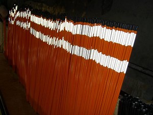 [Hot Item] Fiberglass Orange Pole with Reflective Tape
