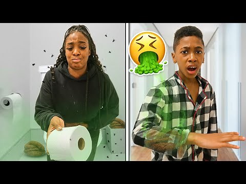 POOP PRANK on Eli, He Went CRAZY 💩