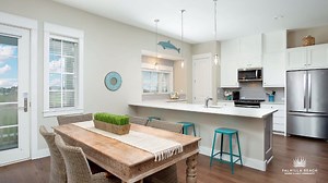 The Wild Indigo Townhomes offer plenty of room for the whole family with 3 bedrooms and 3.5 baths plus a huge 19' x 18' flex space on the third level that can be designed to fit your lifestyle. Our townhomes are conveniently located near the resort-style pool, Dune Crossover (golf cart accessible) VIP beach service, the only links-style golf course in TX, event lawn, and the Black Marlin Bar & Grill! Tour a Wild Indigo Townhome today: 361-693-5729. | Palmilla Beach Resort & Golf Community