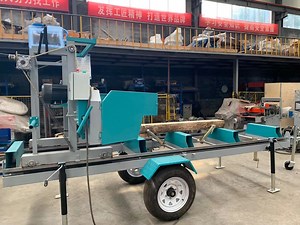 [Hot Item] Mobile Wood Saw Cutting Machine Gasoline Engine Portable Sawmill