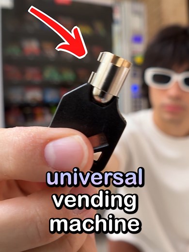 this key opens ANY vending machine... #edwardpinzaru #temu #experiment | universal vending machine key