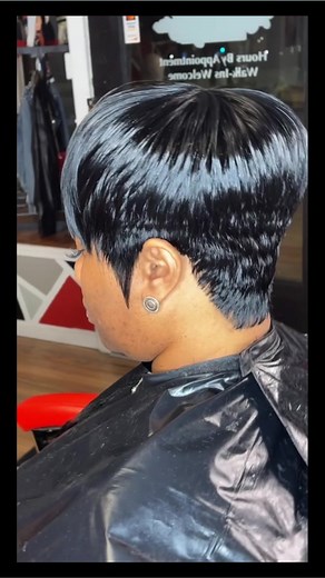 #shorthair #shortweave #quickweave #funhair #blackhair | The Mane Attraction Beauty Bar