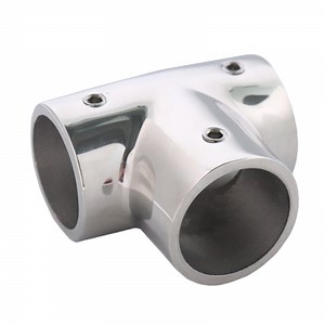 [Hot Item] Marine 316 Stainless Steel Boat Handrail 90 Degree Tee Fitting Hand Rail Connector for 22mmtube