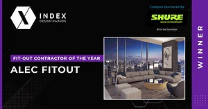 Congratulations to ALEC FITOUT for winning 'Fit-Out Contractor of the Year' at #INDEXDesignAwards! Category sponsored by Shure MEA, Bronze Sponsor. #INDEXDubai #INDEXDesignAwards | INDEX