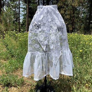 White Apron With Ruffles, Victorian Apron Costumes Bridal Shower Apron Gag Gift READY-TO-SHIP, Long Costume White Apron With Ruffle - Etsy