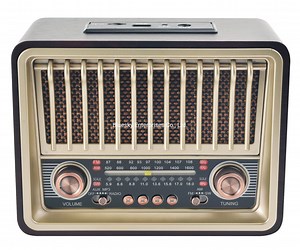 [Hot Item] Wooden Wireless Radio with Vintage Design Rechargeable Retro FM Radio