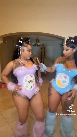 Doubledosetwins™️ on Instagram: "Can someone teach us this dance… 💙💜"