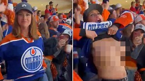 Meet Edmonton Oilers flashing fan Kait F