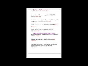 NCCER BOILERMAKER MAINTENANCE EXAM QUESTIONS AND ANSWERS