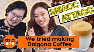 22K views · 70 reactions | The #Dalgona Coffee has taken the internet by storm and people are coming up with other variations such as Milo, matcha and even milk tea. So, we try our hands at two popular favourites: Dalgona Coffee and Dalgona Milo to see whether it’s really worth the hype. #Dalgonacoffee #Dalgonamilo #Quarantine | AsiaOne | Facebook