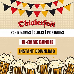 Oktoberfest Party Game, Adult Printable Games Bundle (instant Download) - Etsy