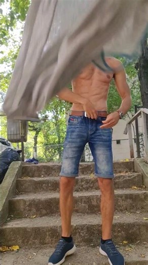 Undressing outside 😳