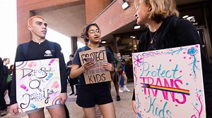 UF students participate in statewide walkout in protest of DeSantis policies