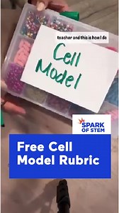 Check out @survivingmsscience FREE cell model rubric for our IN CLASS...