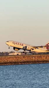 Qatar Airways Cargo Plane departing Sydney Airport. #qatar #qatarairways #cargo #freight #plane #departing #sydney #sydneyairport #flight #fyp #reels #australia #melbourne #spotlights #travel #vibes #usa #uk #aviation #avgeek #aviator #planespotting #planespotters #planes #visitqatar #visitnsw | Water.Sounds.Aviation