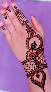 Very beautiful stylish back hand mehndi design easy flowers mehndi design | Mehndi Design