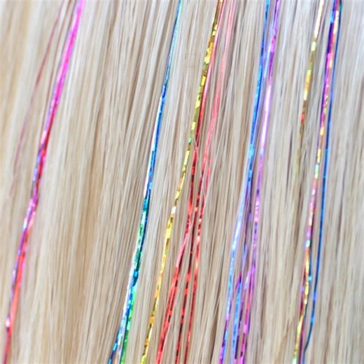Heat Resistant Hair Tinsel Strands: Sparkle Fairy Hair Bling - Etsy