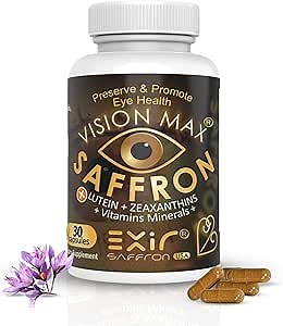 EXIR Eye Vitamins Dietary Supplement – Nutritional Support for Eye Health & Everyday Visual Wellness, 30 Capsules