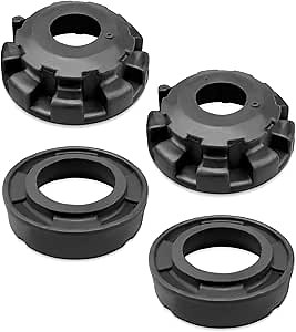 Front Upper & Lower Coil Spring Isolators Kit fit for Grand Cherokee WJ/WG 1999 2000 2001 2002 2003 2004, Coil Spring Isolator Replace 52088257 52088401 K160040 K160041