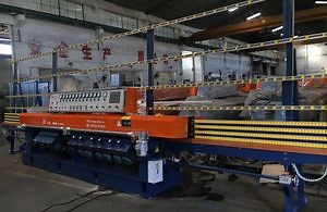 [Hot Item] 9 Grinding Head Glass Straight Beveler Machine