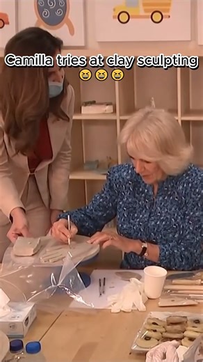 15K views · 80 reactions | Camilla tries at clay sculpting | William & Catherine | Facebook