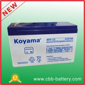[Hot Item] 12V 7ah Lead Acid AGM Battery for Emergency Lighting, UPS, Surge Protector