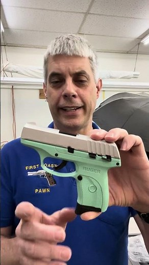 Ruger EC9s 9mm Turquoise & Satin Aluminum Finish.