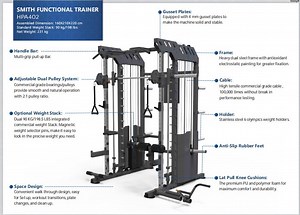 [Hot Item] New Design Multi Functional Trainer Gym Fitness Equipment Power Rack Smith Machine