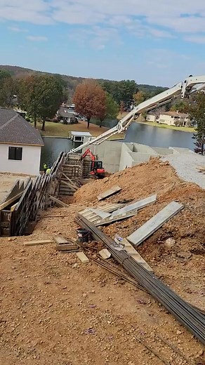 #143 stretched out pumping concrete retaining wall #concretepumping #concrete #retainingwall #short #reels #fyp | Curious Feed