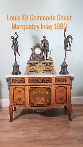 Louis XV Commode Chest Marquetry Inlay 1880 #Canonburyantiques #frenchantiques #Commode #antiquecommode #louisxv #antiques | Canonbury Antiques | Facebook