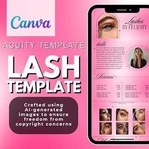 Acuity Lash Tech Template, Acuity Lash Tech, Acuity Template Lash Tech, Lash Acuity Website, Lash Artist Acuity Website, Acuity Templates - Etsy UK