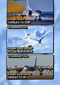 Tupolev Tu-22M, Tu-160, Tu-95: Perbandingan Bomber Strategis Rusia