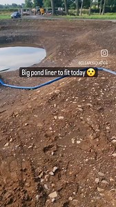 1600m2 pond liner to fit today 😄 #pondliner #pond #pondbuilder #massive #liner | Clearly Aquatics